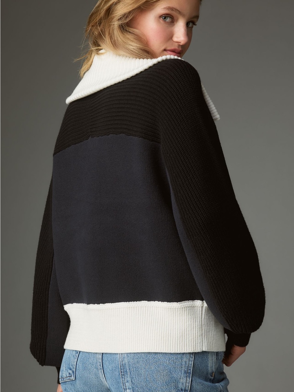 ANTHROPOLOGIE MAEVE STRUCTURED COLLARED CARDIGAN SWEATER JACKET XS MSRP $188 NWT - Picture 2 of 5